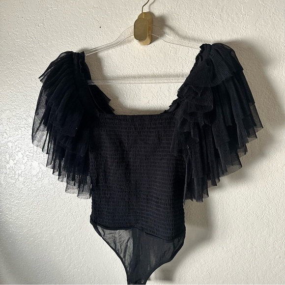NEW Free People FP Kill The Light Bodysuit in Black size S - Picture 6 of 13